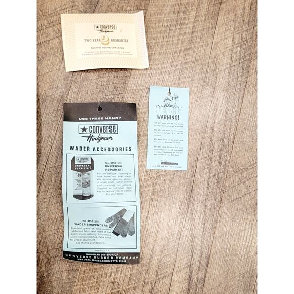 Vtg 50s-60s Converse Hodgman F S Wadewell Sz 13 #13408 Waders Fly Fishing NEW - Picture 12 of 16